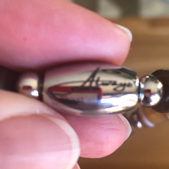 🤎 Brown Agate & Stainless Stretch Beaded Bracelet 🤎 - Picture 12 of 12